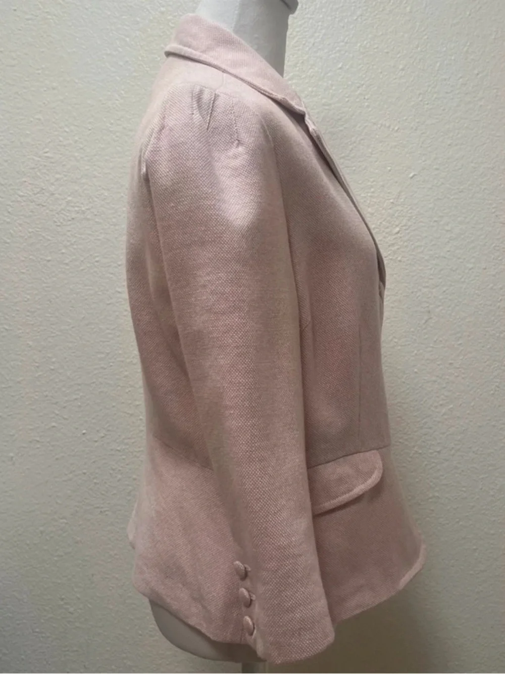 Old Navy Blush Pink Tailored Button Front Blazer L